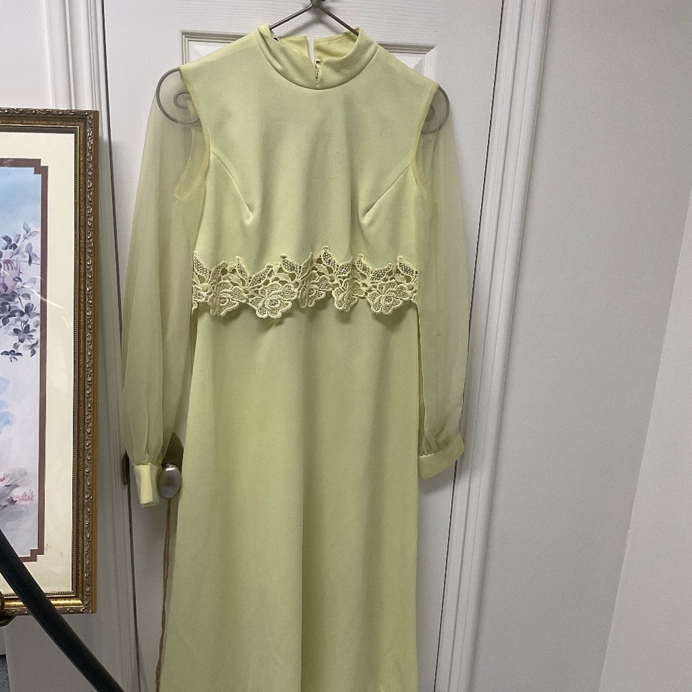 Vintage yellow dress